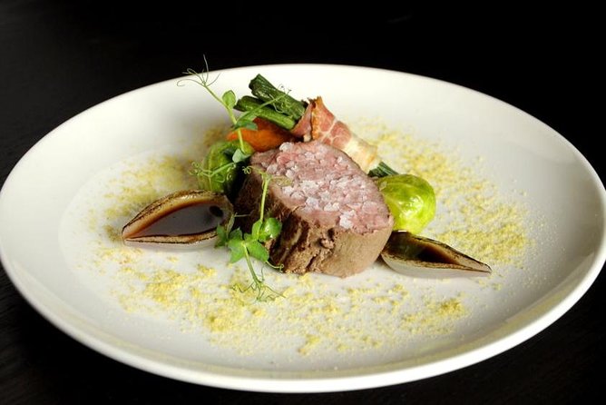 9 Course Spanish - Latin American Fusion Feast in Barcelona - Main courses: sole with cava sauce, smoked quail, and sous vide ribs