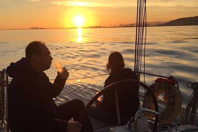 Amazing 2 hour Exclusive Sunset Cruise from Barcelona - The First Leg Out of Port Vell: Superyachts, Tall Ships, and Harbor Drama