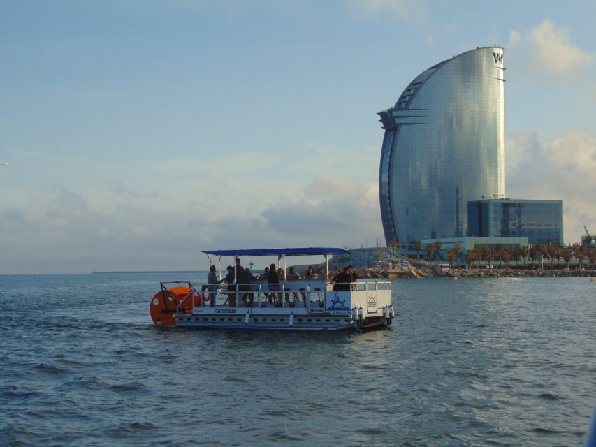 Barcelona: 1.5-Hour Private Scenic Pedal Boat Tour - The private pedal boat setup: comfort first, pedal power second