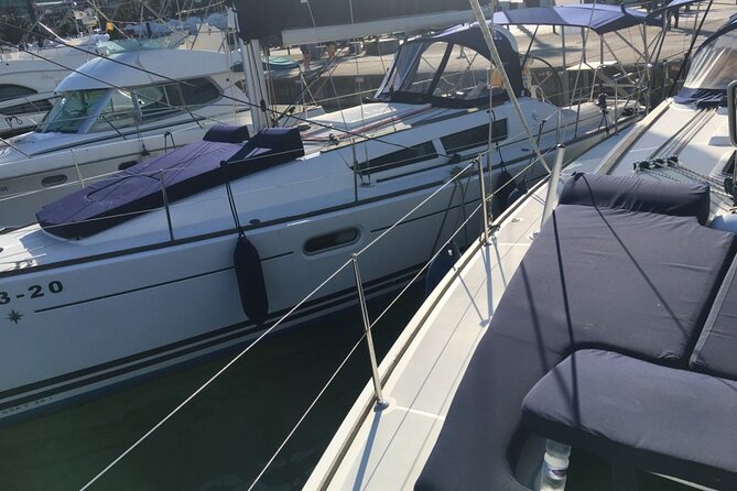 Barcelona 3-hour Private Boat Trip - The swim stop near Platja de la Mar Bella: quick, fun, weather-dependent