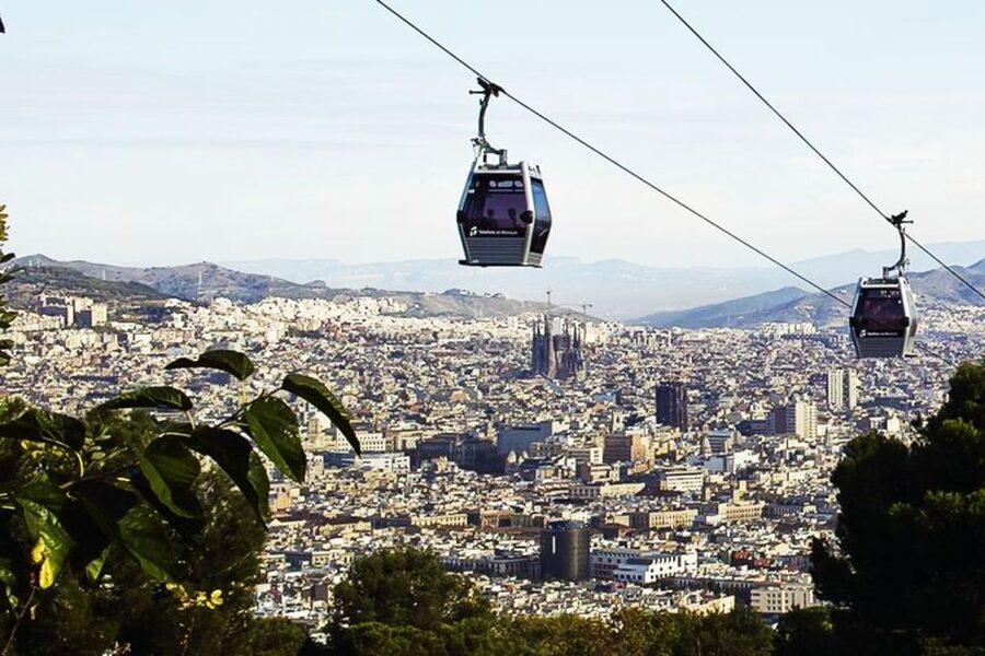 Barcelona Cable Car Sky Views, Magic Fountain & Castle Visit - Raval streets, Gaudí-era landmarks you pass by, and the Botero cat