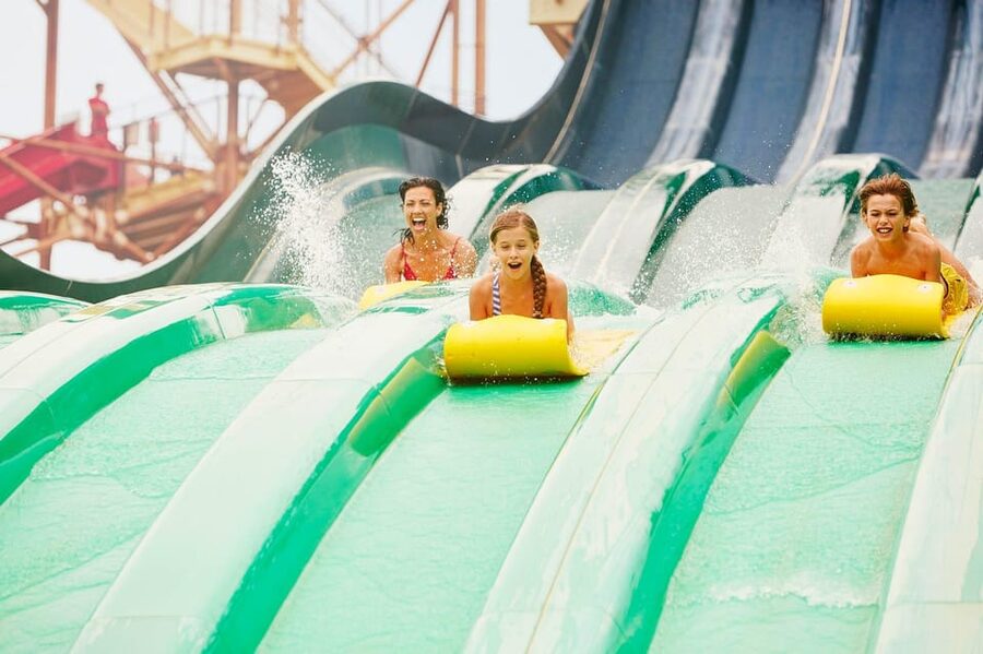 Barcelona: Caribe Aquatic Park Full-Day Ticket with Transfer - Loungers, water beds, and the quiet rhythm between thrills