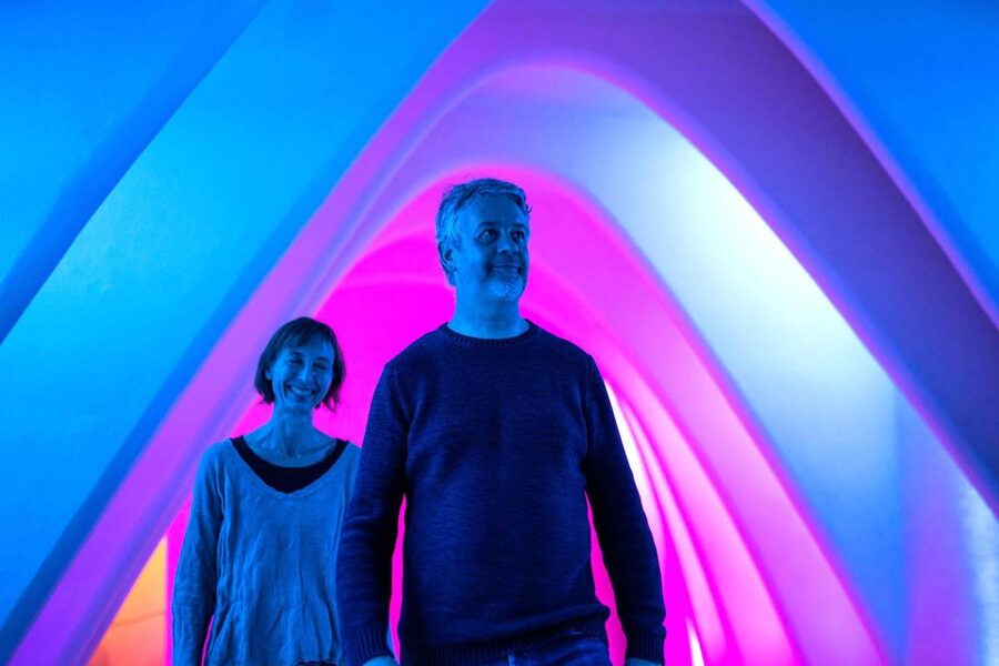 Barcelona: Casa Batlló 'A Winter Night' Experience - Stop 2: Gaudí Dome, the screen-filled circular moment