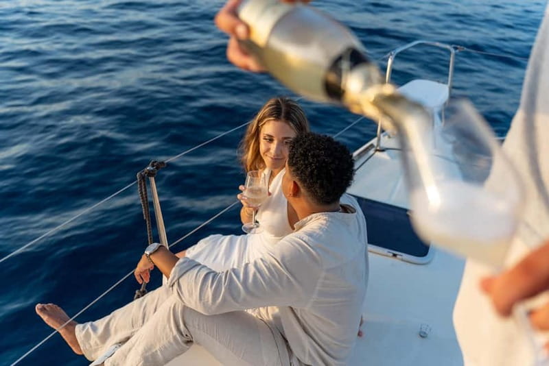 Barcelona: Catamaran Cruise w/ Sailing, Wine, & Tapa - A 2-Hour Sails-and-Snacks Break on Barcelona’s Coast