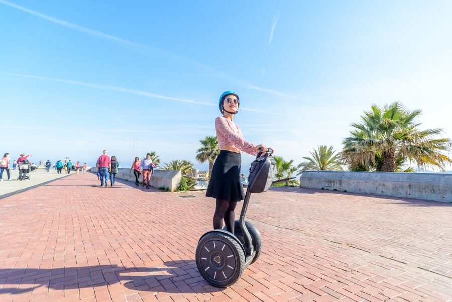 Barcelona: City and Seafront Guided Segway Tour - Olympic Port Viewpoints: Mediterranean Air and the Hi-Tech Contrast