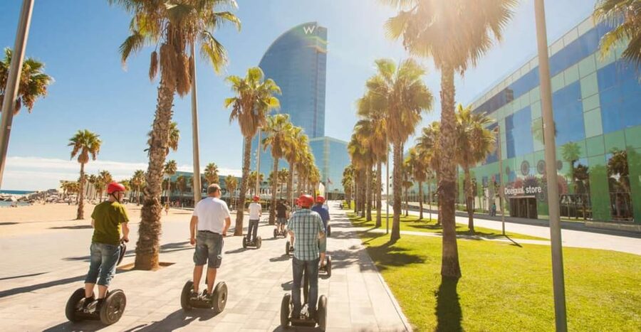 Barcelona: City Highlights Segway Tour - The Segway lesson: 10 minutes of safety talk, then real momentum