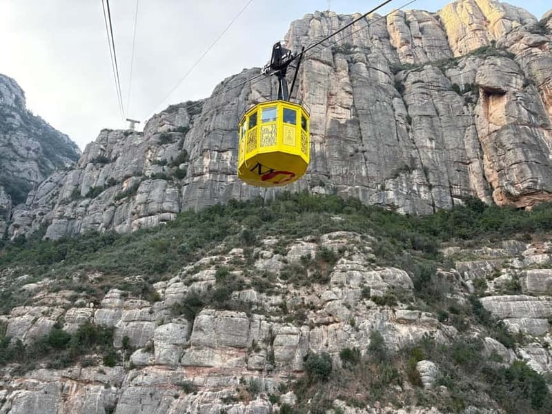 Barcelona: Early Morning Montserrat Trip with Abbey and Hike - The van hop inside Montserrat: quick move, then trail time