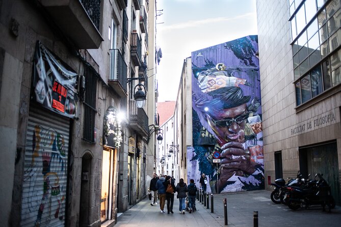 Barcelona El Raval Dark History Walking Tour - The Guide Makes It: Eoghan, Zeynep, Callum, Cal, Albert, and Andres