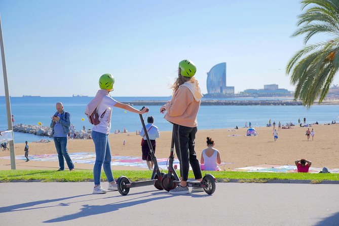 Barcelona Electric Scooter Tour - The safety system: helmets, hairnets, raincoats, and real training