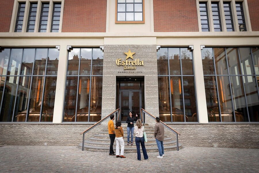 Barcelona: Estrella Damm Old Brewery Tour with Tasting - Meeting at Rosselló Street: get oriented fast