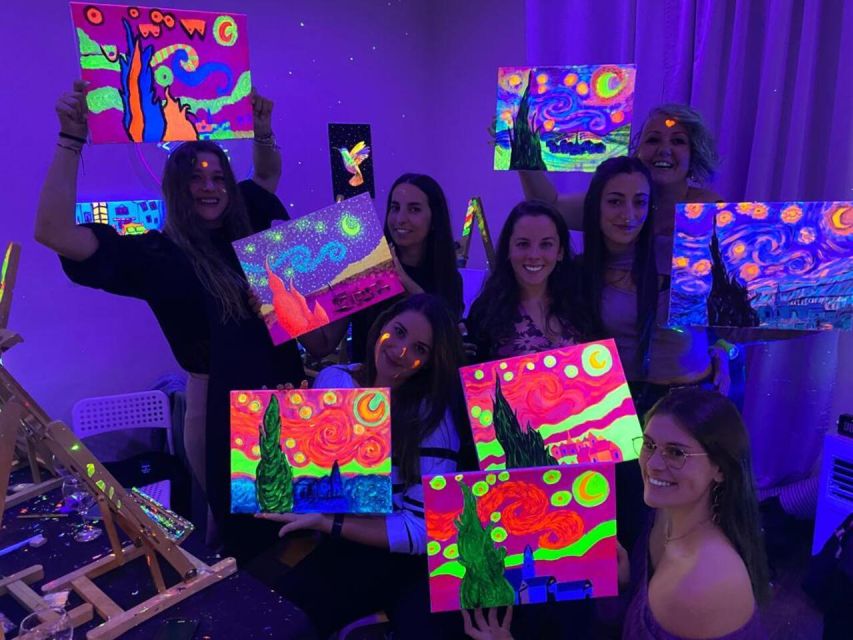Barcelona: Fluorescent Paint and Wine Workshop - Key Highlights That Matter Before You Go