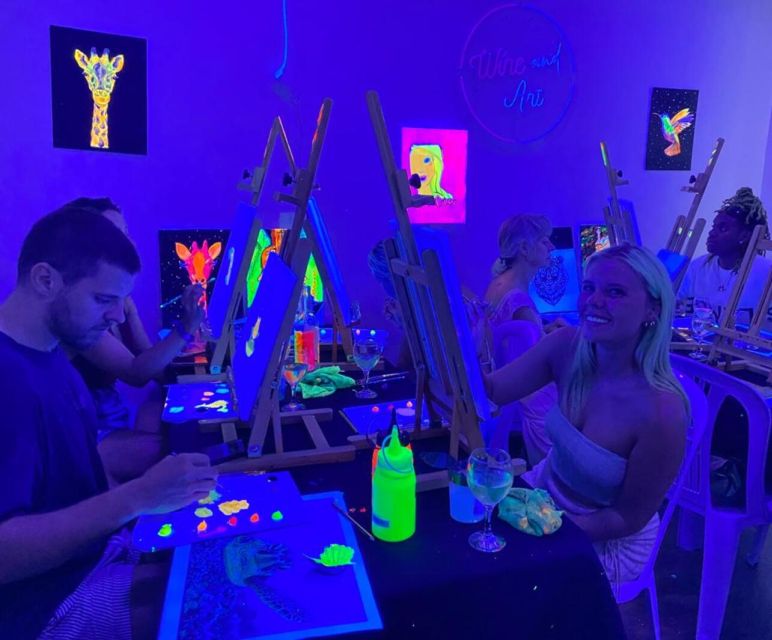 Barcelona: Fluorescent Paint and Wine Workshop - Price and Value in Barcelona: Is $47 Worth It for 2 Hours?