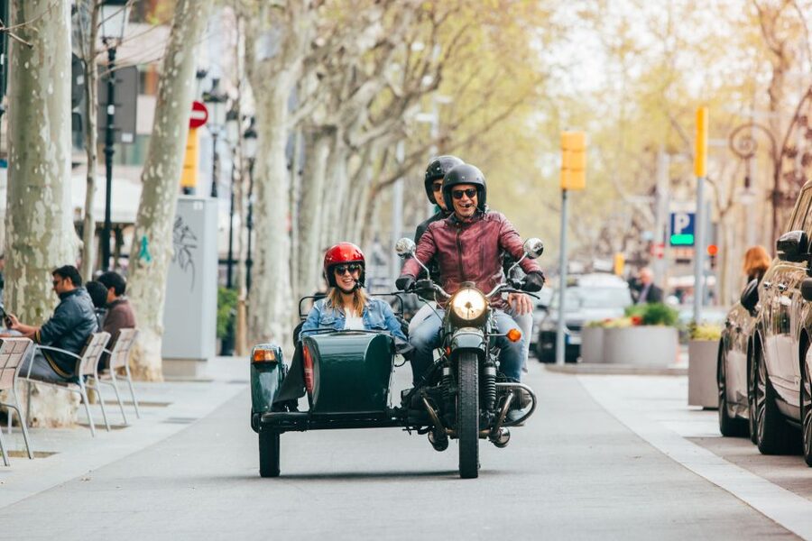 Barcelona: Half Day Tour on Sidecar Motorcycle - Helmet Wireless Communication Keeps the Tour Feeling Personal