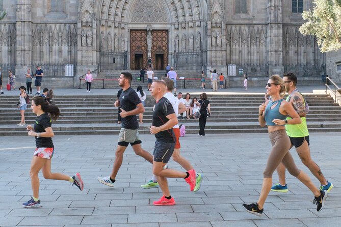 Barcelona Highlights Running Tour - Gothic Quarter on foot: Plaça Reial and the Cathedral area