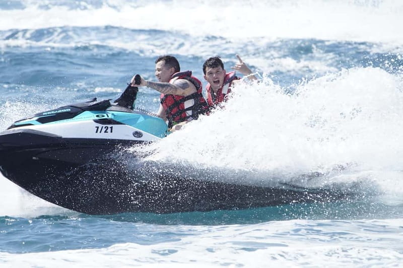Barcelona: Jetski No Licence Tour Hotel W - Photo included - JetScoot Port Fòrum: What the pre-ride setup looks like
