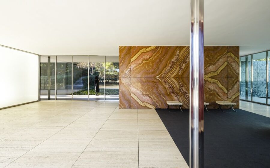 Barcelona: Mies van der Rohe Pavilion Ticket and Audio Guide - Entering the Pavilion: Calm Space, Big Architectural Ideas
