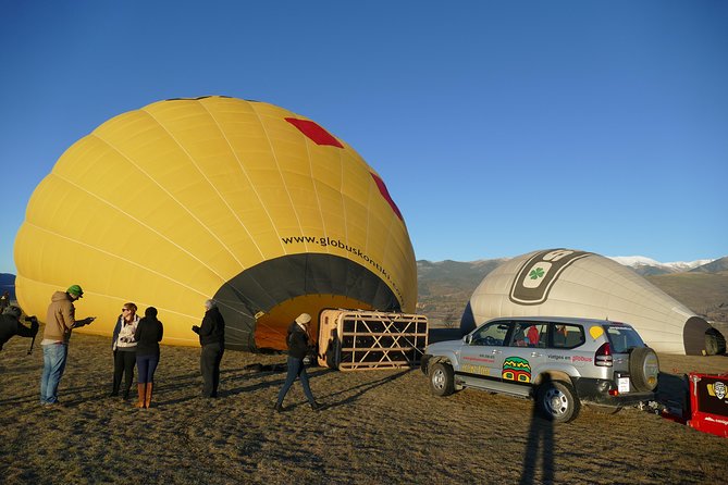 Barcelona: Montserrat Hot Air Balloon Ride with Champagne Toast - Transportation feel: shared vehicles, small group energy