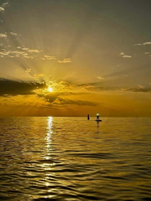 Barcelona: Paddleboarding at Sunrise. Includes: instructor, photos, equipment - Sunrise paddleboarding in Barcelona: what you’re really buying