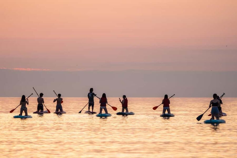 Barcelona: Paddlesurf Rental Barceloneta beach (75min) - Getting set up fast at Eswell Barcelona near Barceloneta