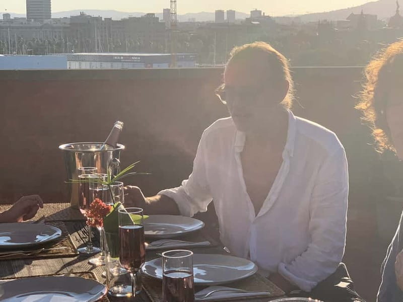 Barcelona: Paella Seafood Master Cooking Class with Sangria - The terrace dinner: what to expect when the plates land