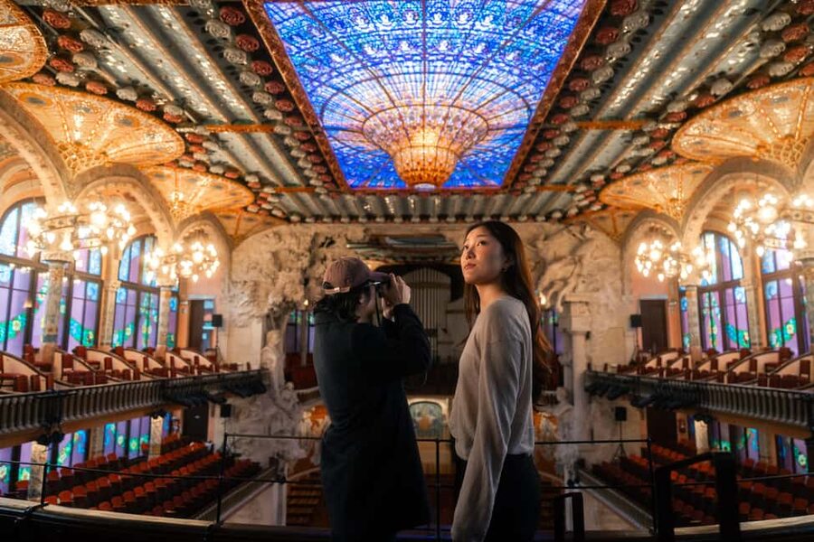 Barcelona: Palau de la Música Entry Ticket - The self-guided flow: brochure route that still feels structured