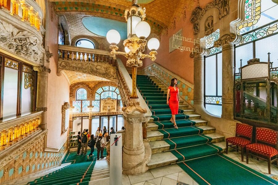 Barcelona: Palau de la Música Guided Tour - The Grand Staircase: Ornate Floral Details You’ll Want to Photograph Twice
