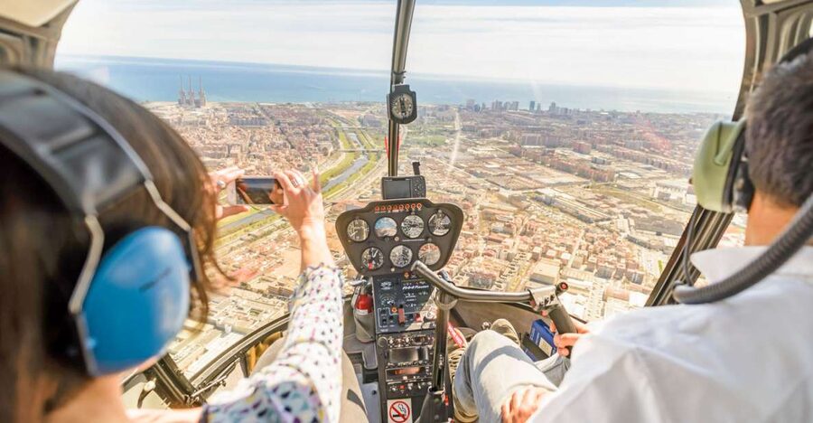 Barcelona: Panoramic Helicopter Flight & Boat Transfer - Helicopter safety, seating, and weight rules you should know