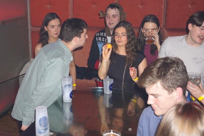 Barcelona Party With Beer Pong Drinking Game Plus VIP Club Entry - Karaoke and Group Confidence: When the Night Gets Real