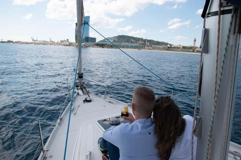 Barcelona: Premium Shared Sunset Cruise (Drinks & Snacks) - The big moment: skyline glow when the sun sets behind Barcelona