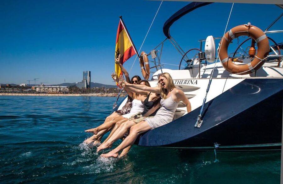 Barcelona: Private Luxury Sailing Tour - The Swim Stop: When You Get the Anchor, You Get the Best Photos