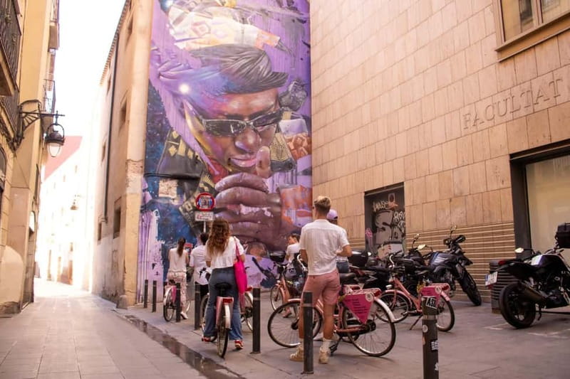 Barcelona | Private StreetArt Bike Tour - Carrer de la Lluna, Carrer de la Riereta, and Sant Pau: alley magic without getting lost