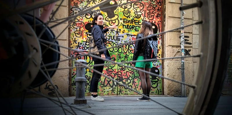 Barcelona | Private StreetArt Bike Tour - Starting point at C/ dels Tallers: get oriented fast