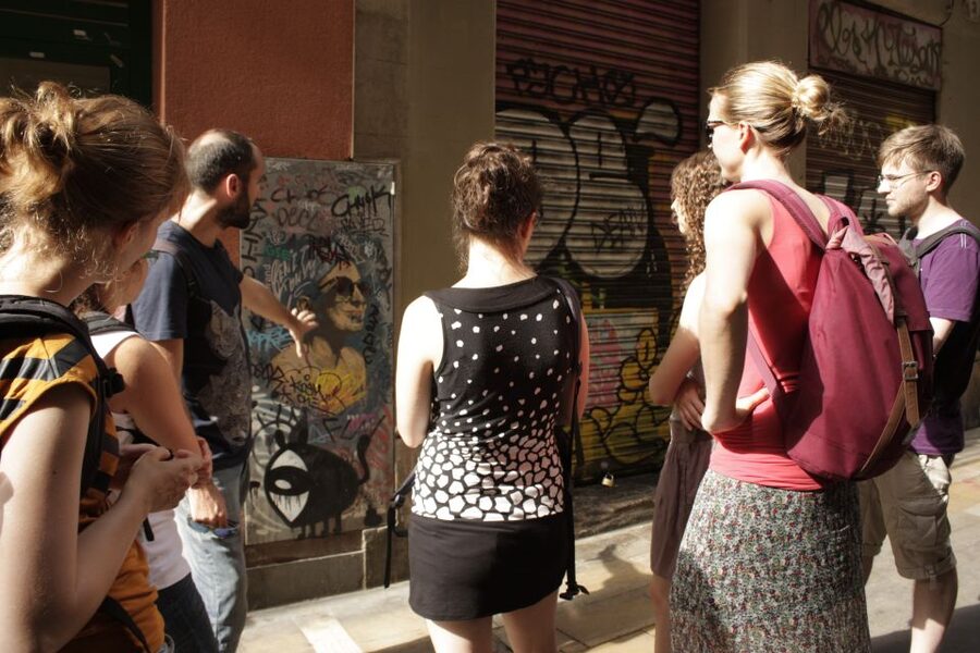 Barcelona: Raval Street Art and Graffiti Walking Tour - Meeting at Jardins Tàlia: how to find the start fast