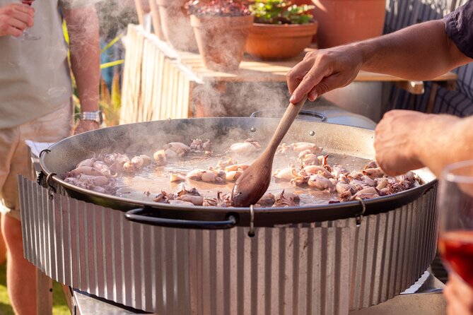 Barcelona Rooftop Paella Cooking Class with Sangria & Local Host - Step 1: sangria or vermouth, made together