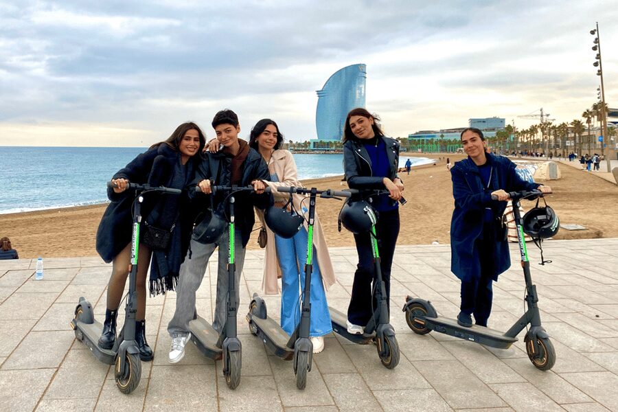 Barcelona: Sagrada Familia Electric Scooter or Bike Tour - Gothic Quarter to Port Vell: medieval streets, quick breaks, good photos