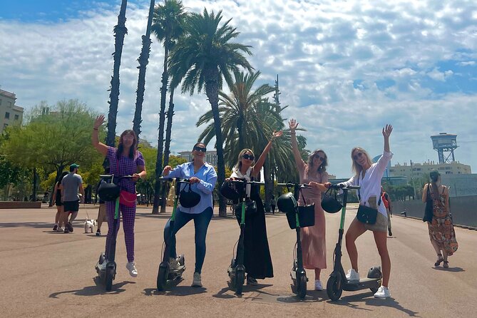 Barcelona Sagrada familia Electric Scooter or E-Bike Tour - The waterfront and port stretch: Barceloneta to Port Olímpic
