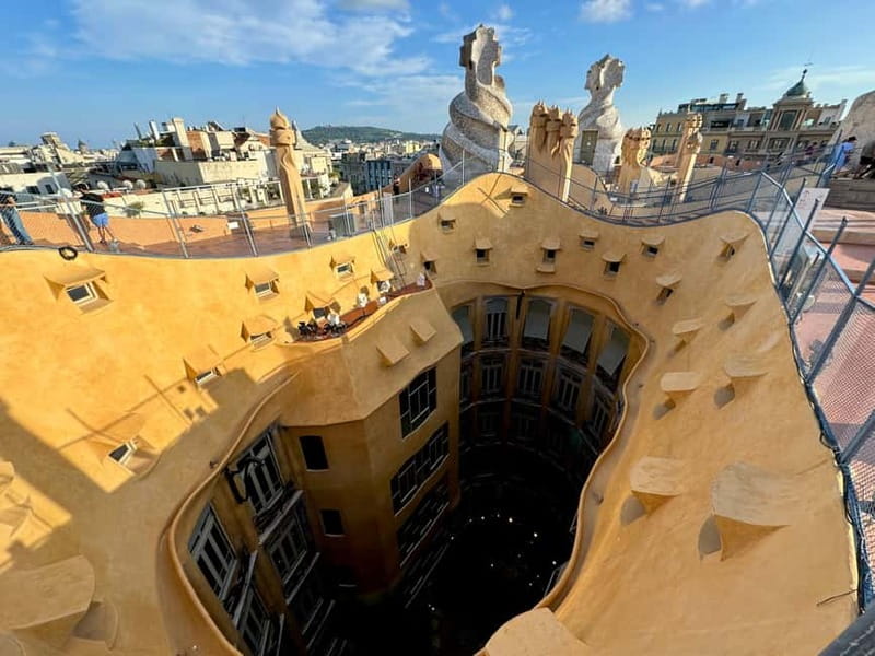 Barcelona: Sagrada Familia, La Pedrera & Cava Tasting Tour - Start at La Pedrera (Casa Mila): the wavy façade is only the beginning