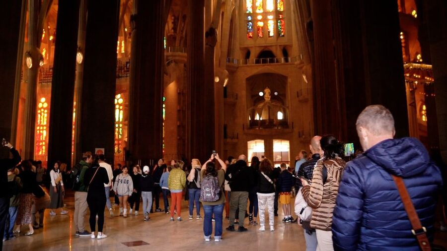 Barcelona: Sagrada Familia Skip-the-line Guided Tour - Outside the basilica: height, façades, and details that pay off