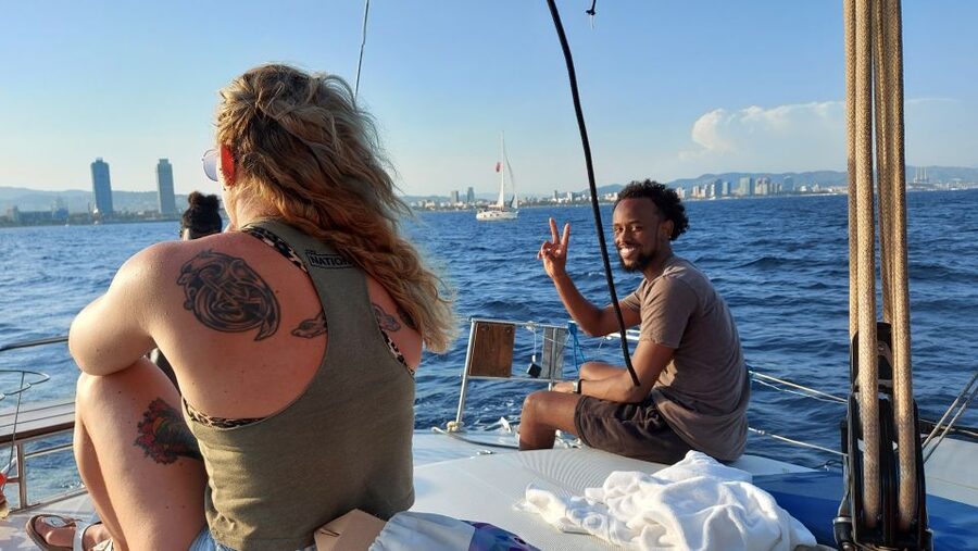 Barcelona Sailing Tour Drinks, snacks Swim & Stunning Views - Drinks and snacks onboard: what you actually get