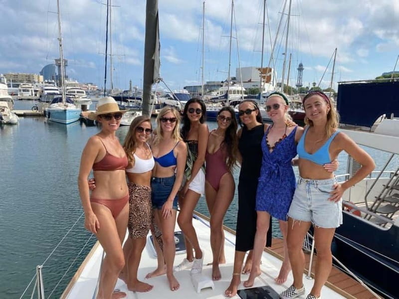 Barcelona: Sailing Tour + Food, Drinks, Swim & Sunset Option - Tapas and Two Drinks Onboard: Pinchos, Cold Cuts, and Cava