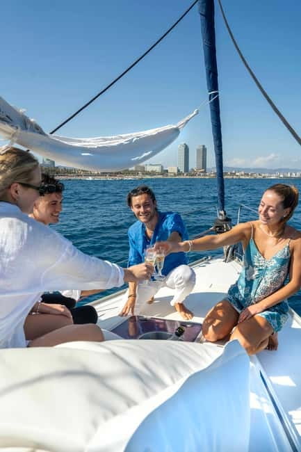 Barcelona: Sailing Tour with Young Local Captain & Drinks - From Port Marina Vela: the easiest way to start a Barcelona sail