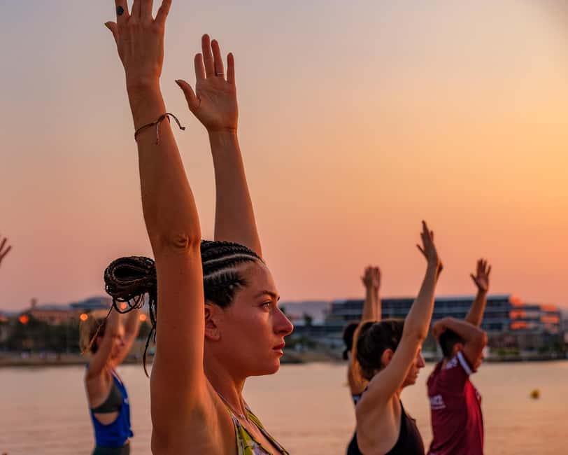 Barcelona: Sunrise Yoga by the Sea & Morning Dip - Meet Bodhi at Yoga by Luna: Getting Positioned for a Smooth Start