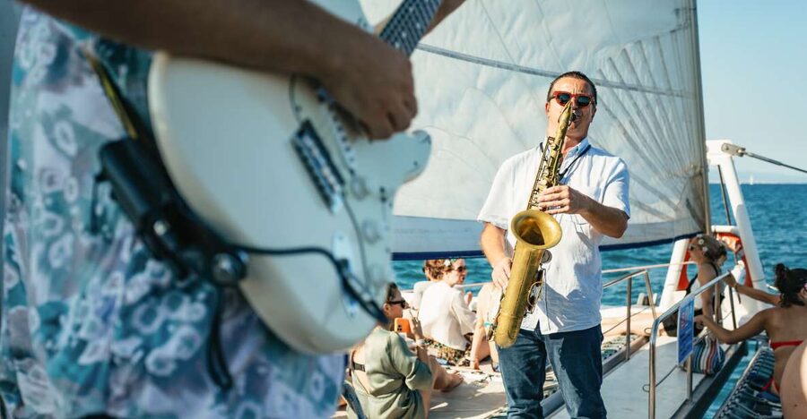 Barcelona: Sunset Catamaran Cruise with Live Music - Catamaran ORSOM and the Nets: What Your Seating Actually Means