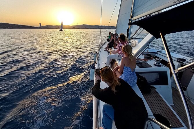 Barcelona Sunset Sailing Cruise from Port Olímpic with Open Bar - When the Sails Go Up: Getting the Real Sailing Feeling