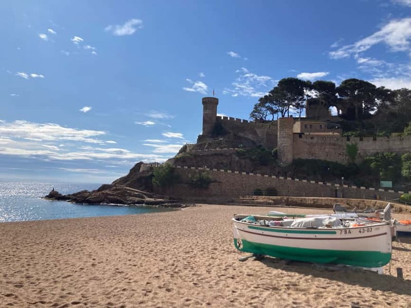 Barcelona: Tossa de Mar & Costa Brava boat, very small group - The 2.5-Hour Guided Town Window (Then the Day Opens Up)