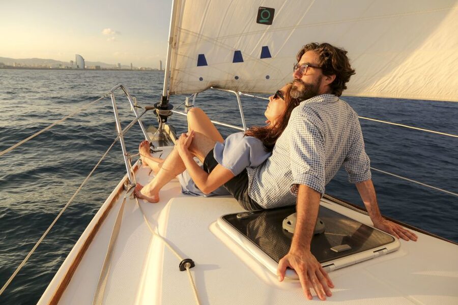 Barcelona: Unique Sunset Sailing Tour with Tapas & Open Bar - Tapas at sea: the food is simple, local, and actually filling