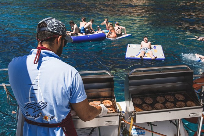 Catamaran trip with other groups along the Costa Brava. Saturday. - On-Board BBQ Lunch: What You’ll Actually Eat