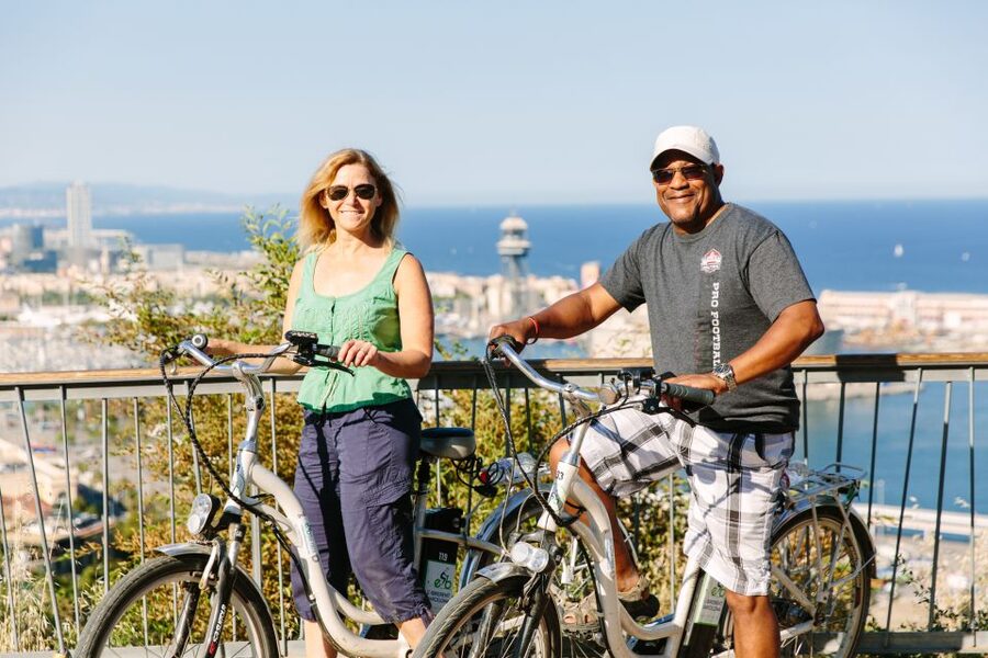 Electric Bike Tour of Montjuic and Barcelona - Plaça d’Espanya and the Olympic-era setting you’ll ride toward