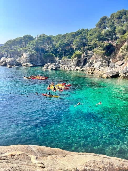 From Barcelona: Costa Brava Kayak & Snorkel Tour with Picnic - S’Agaró picnic and white-sand break: timing, food reality, and downtime