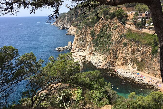 From Barcelona : Tossa de Mar, Coastal Path, Boat and Costa Brava - Boat time on a small glass-bottom boat through three caves